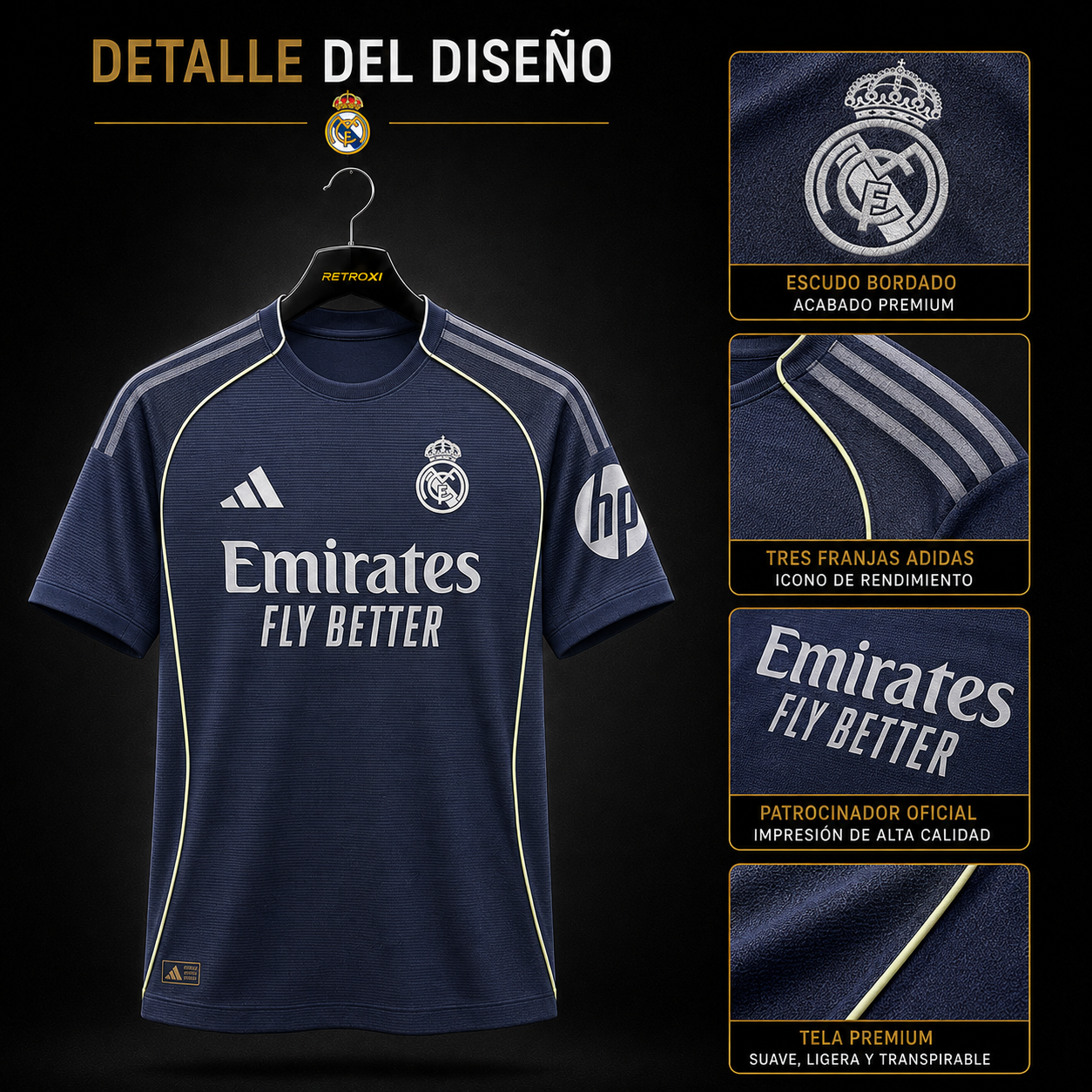 Jersey Real Madrid 2025-26 Visitante