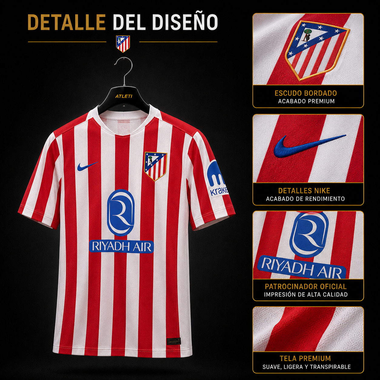 Jersey Atlético Madrid 2025-26 Local