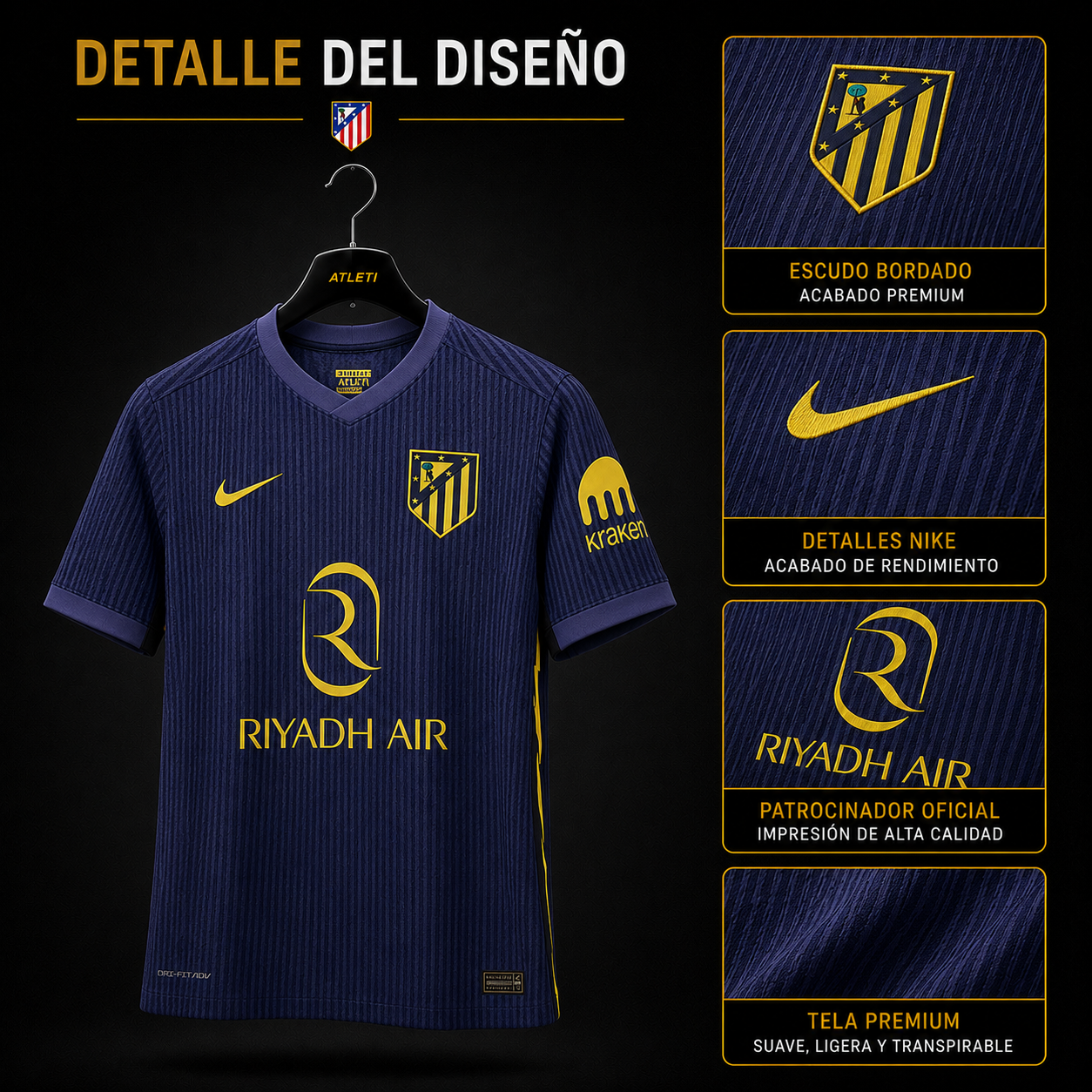 Jersey Atlético Madrid 2025-26 Visitante