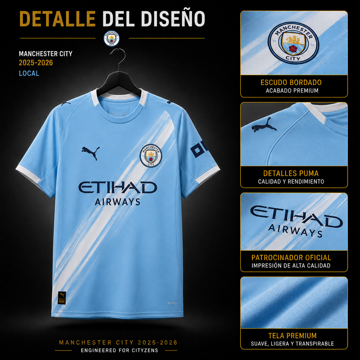 Jersey Manchester City 2025-26 Local