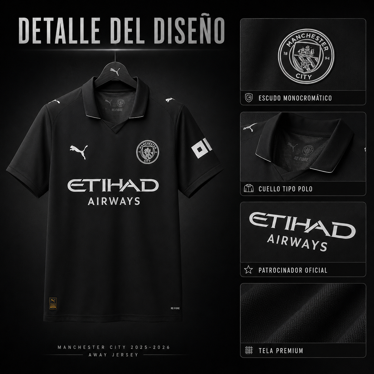 Jersey Manchester City 2025-26 Visitante