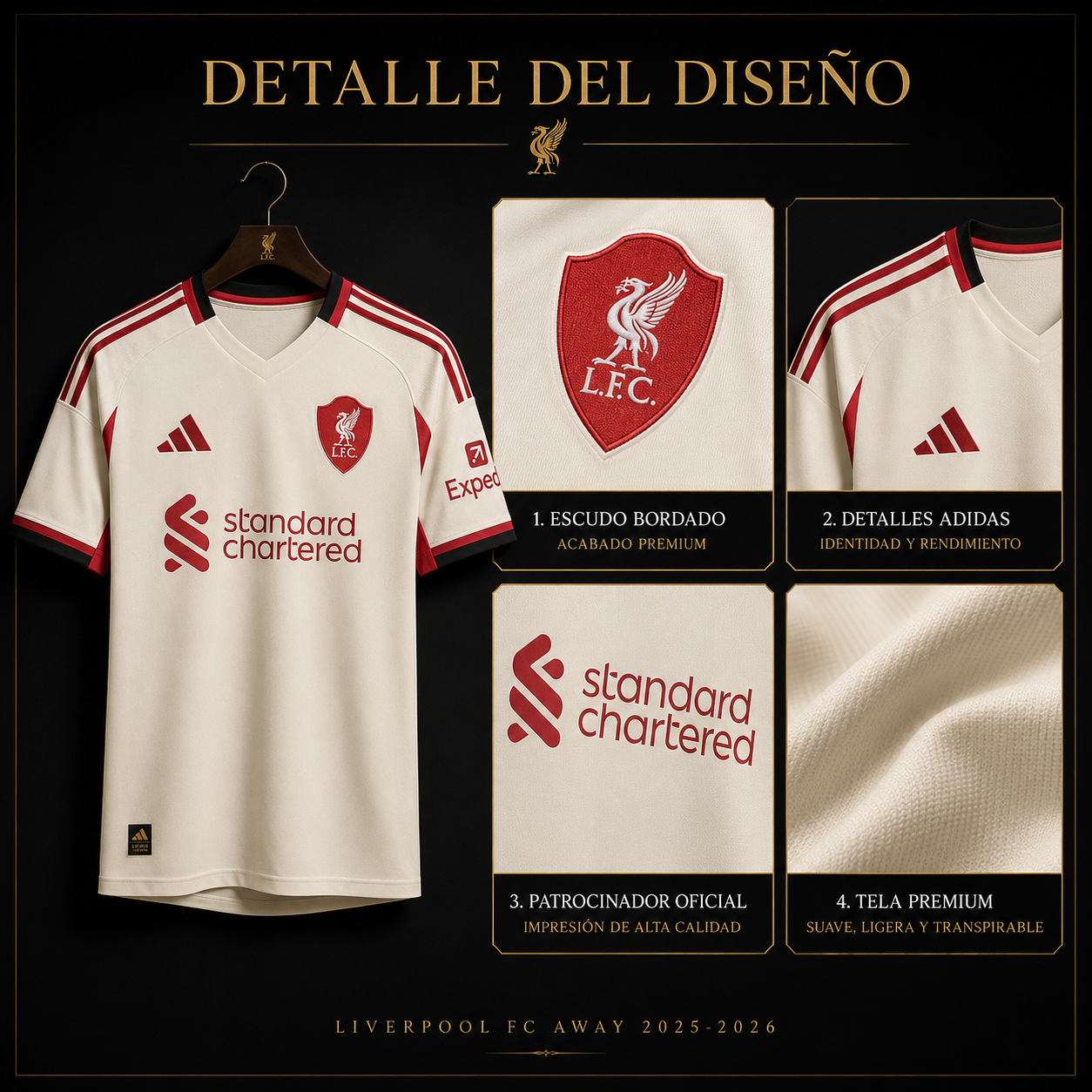 Jersey Liverpool 2025-26 Visitante