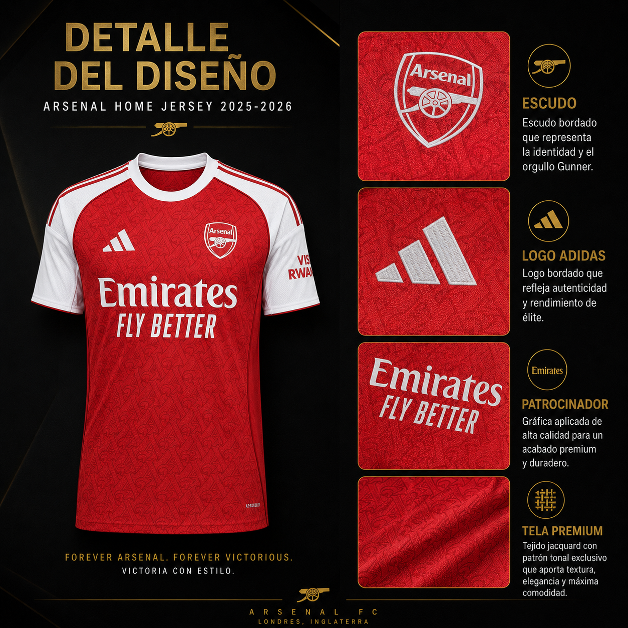 Jersey Arsenal 2025-26 Local