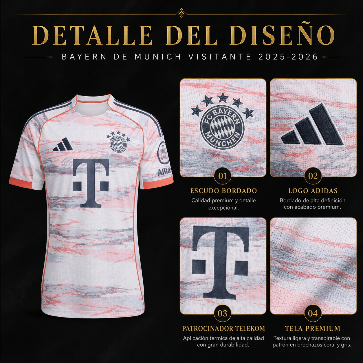 Jersey Bayern Munich 2025-26 Visitante