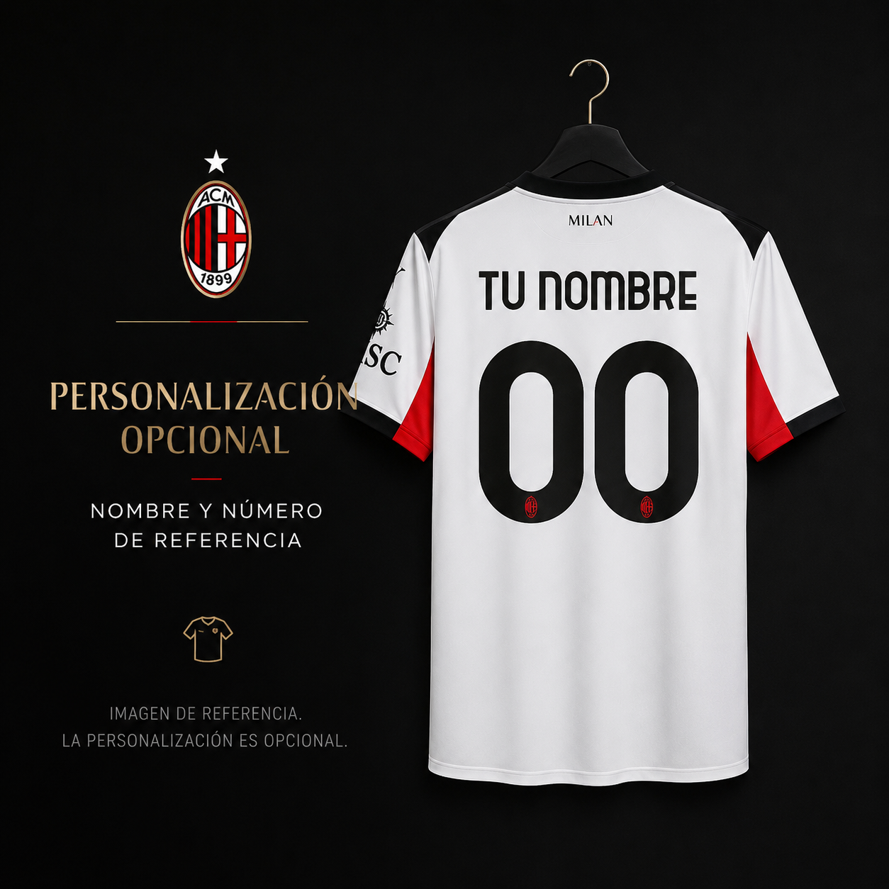 Jersey AC Milan 2025-26 Visitante