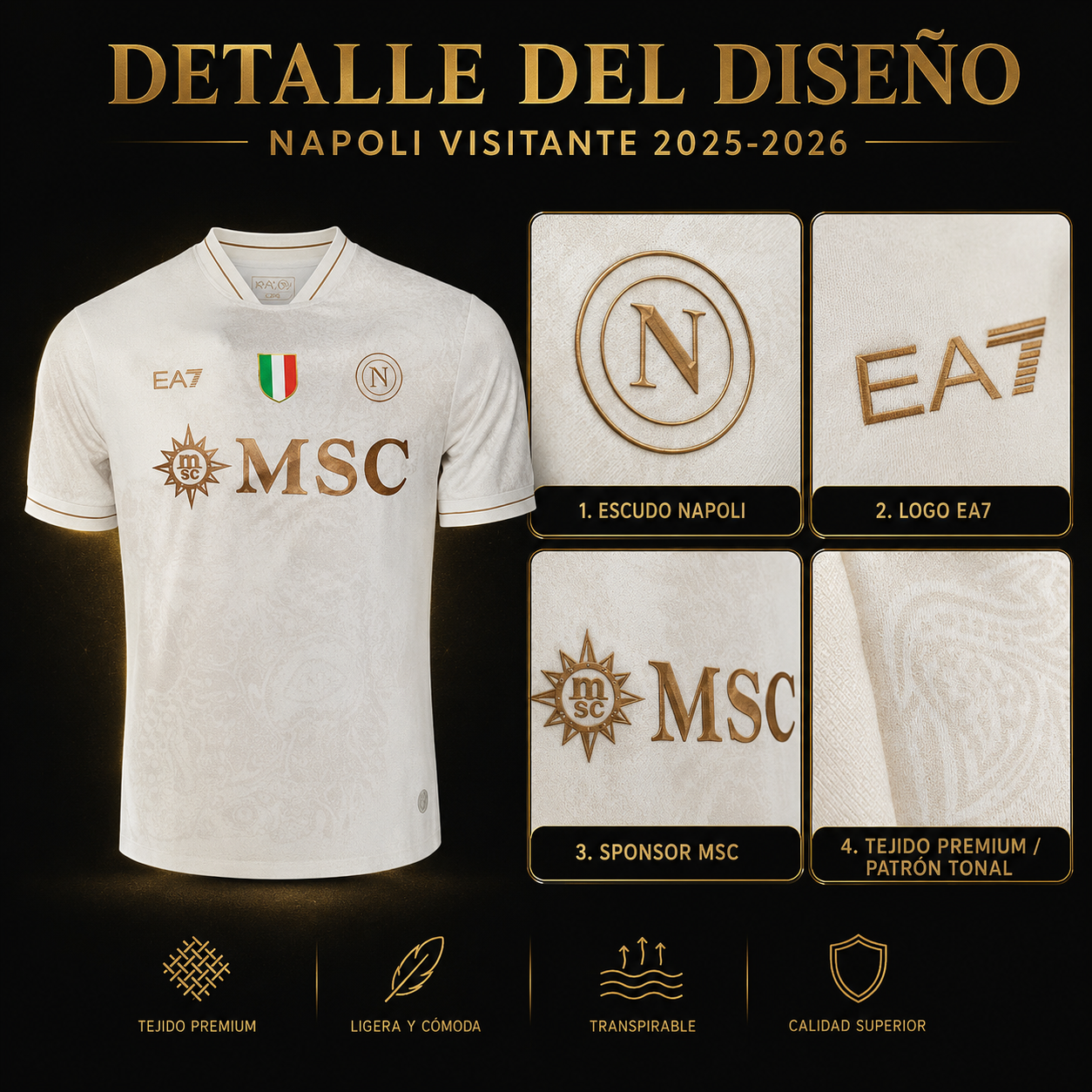 Jersey Napoli 2025-26 Visitante