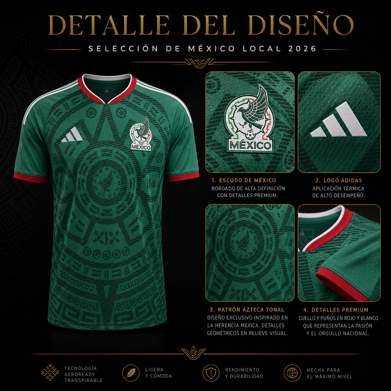 Jersey Selección Nacional México 2026 Local