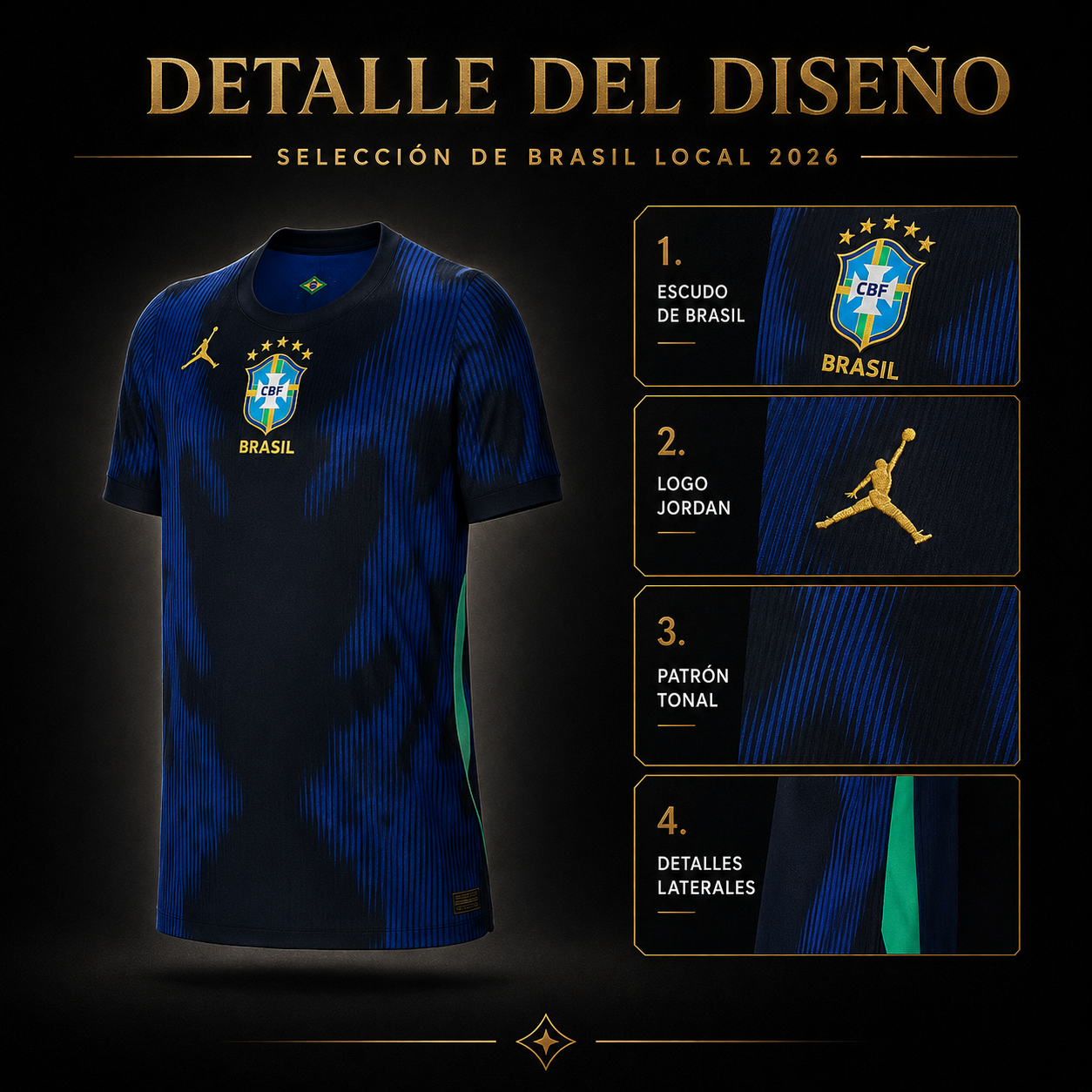 Jersey Selección Nacional Brasil 2026 Visitante