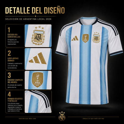 Jersey Selección Nacional Argentina 2026 Local