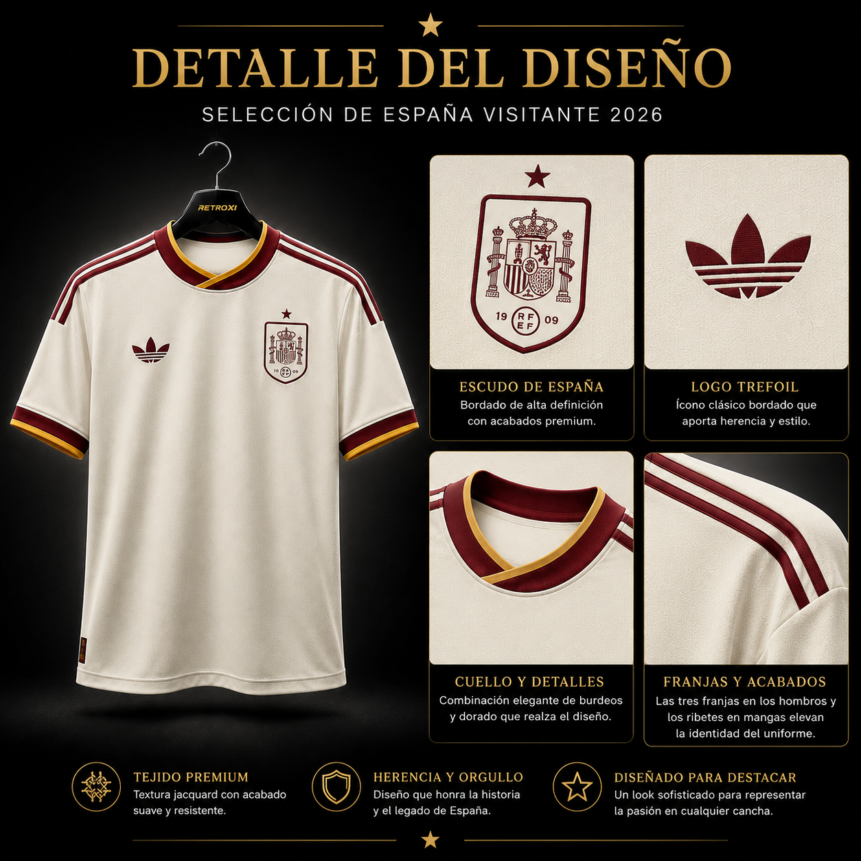 Jersey Selección Nacional España 2026 Visitante