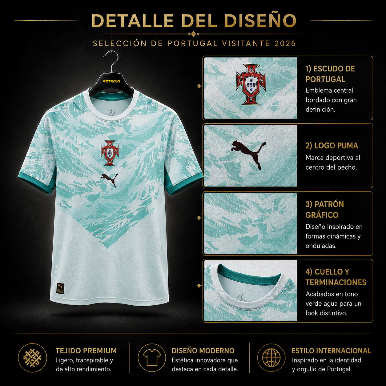 Jersey Selección Nacional Portugal 2026 Visitante