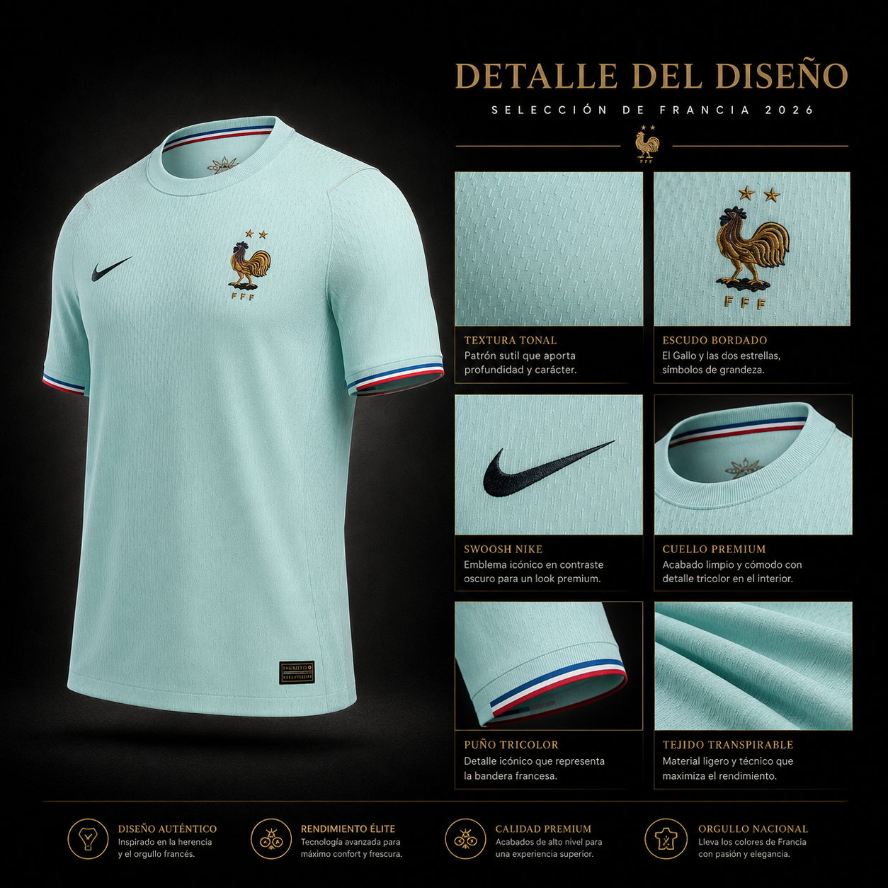 Jersey Selección Nacional Francia 2026 Visitante