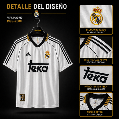 Jersey Retro Real Madrid 1999-00 Local