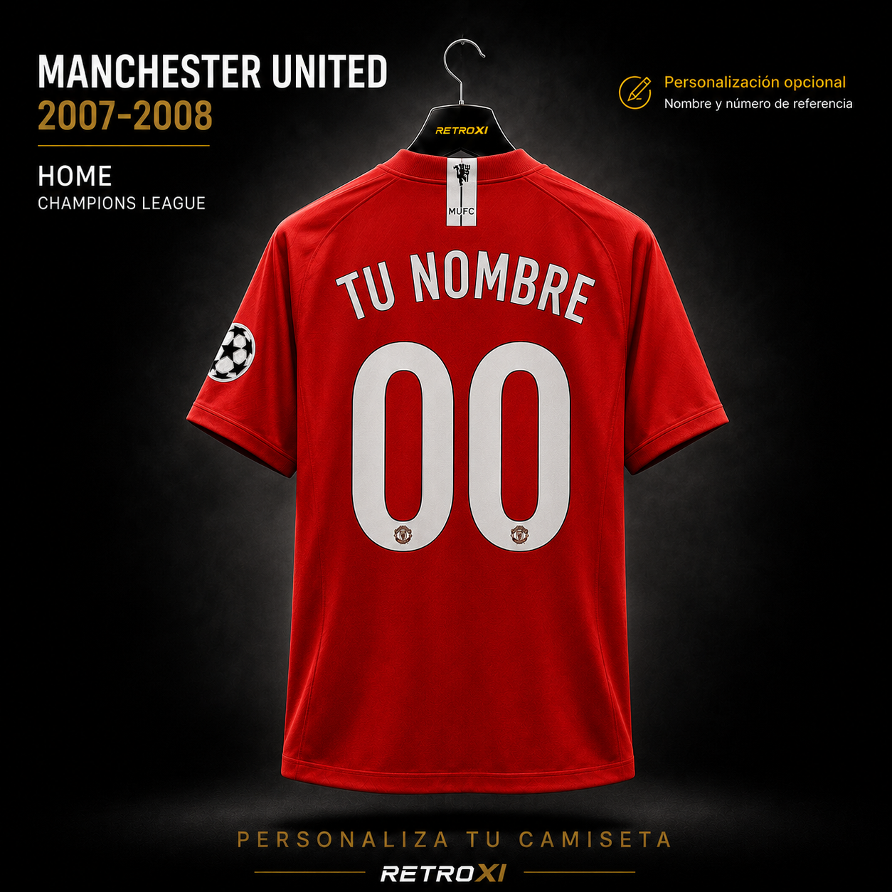 Jersey Manchester United UCL 2007-08 Local